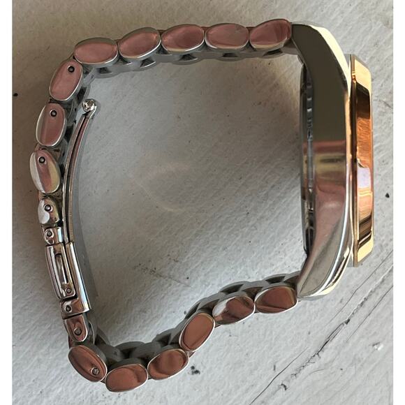 Michael Kors Bradshaw Chronograph Two-Tone MK5606 Women's Navy Face Watch $375 - Picture 5 of 16